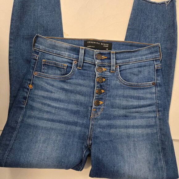Veronica Beard Women's Size 28 Debbie Ankle High Rise Skinny Jeans - Picture 3 of 12